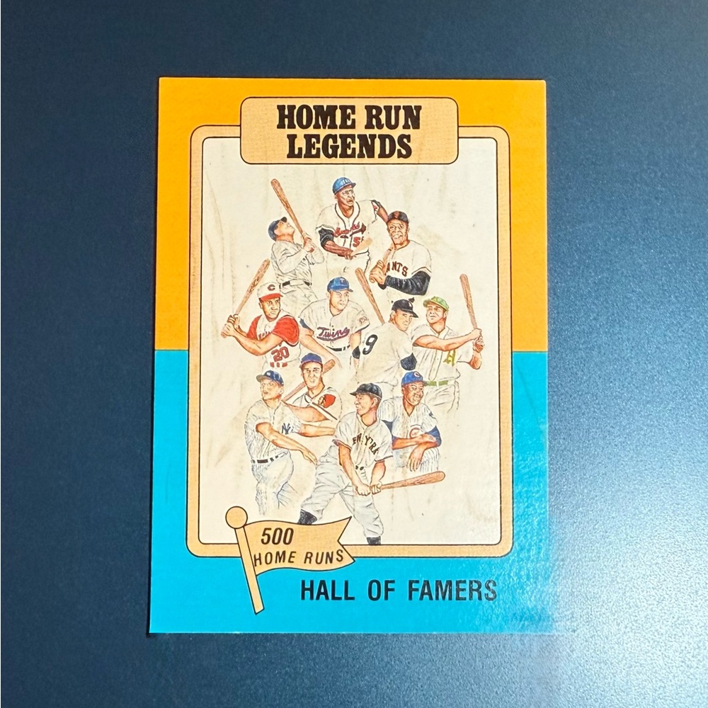 Vintage 1986 Topps Big League Chew Home Run Legends 500 HRs Hall of Famers